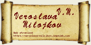 Veroslava Milojkov vizit kartica